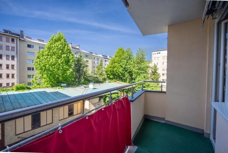 Ausblick Balkon
